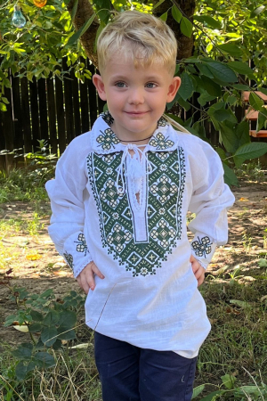 ie baieti - Ie băieți Filimon broderie verde