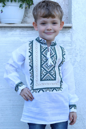 ie baieti - Ie băieți Ramon broderie verde