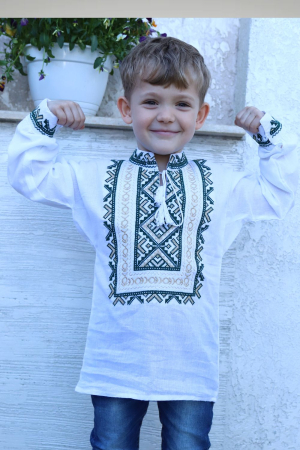 Ie băieți Ramon broderie verde [2]