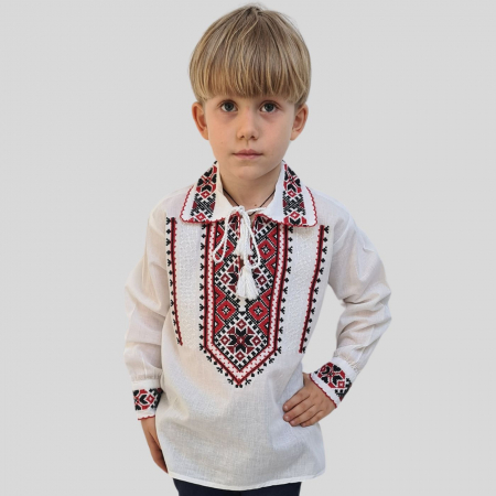 Ie băieți Nichita broderie roșie [2]