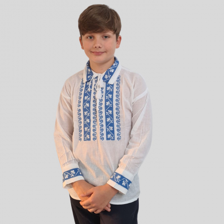 Ie băieți Hariton broderie albastră [1]