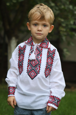 ie baieti - Ie băieți Ierotei broderie rosie