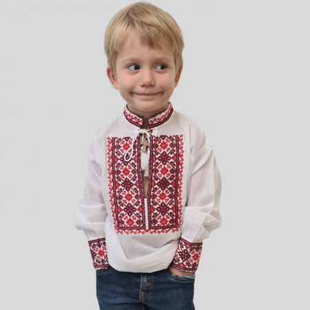 ie baieti - Ie băieți Ionut broderie rosie1