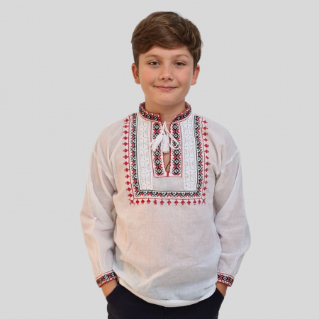 Ie băieți Ioanichie broderie rosie [0]