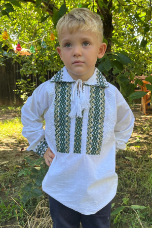 ie baieti - Ie băieți Andronic broderie verde