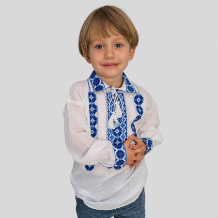 Ie băieți Marcel broderie albastră [2]