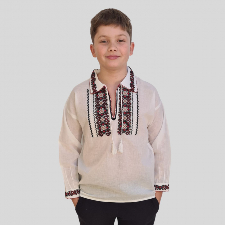 ie baieti - Ie băieți Ioachim broderie roșie