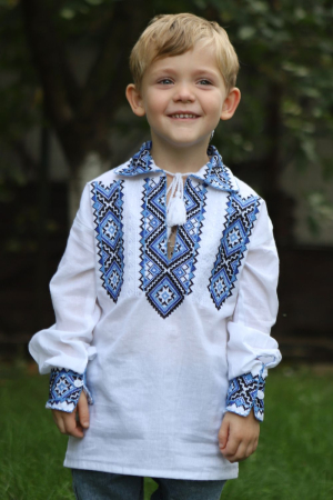 Ie băieți Ierotei broderie albastra [1]
