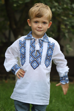 Ie băieți Ierotei broderie albastra [2]