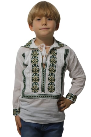 ie baieti - Ie băieți Pinufie broderie verde