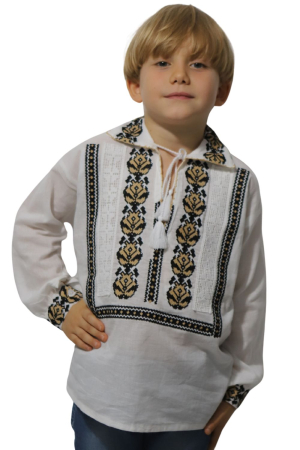 Ie băieți Pinufie broderie bej [2]