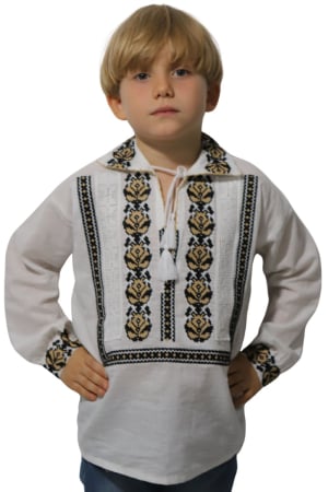 ie baieti - Ie băieți Pinufie broderie bej