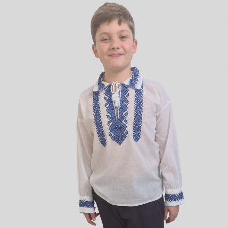 Ie băieți Razvan broderie albastra [1]