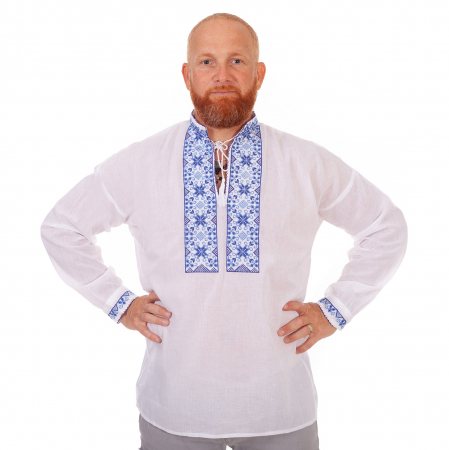 camasi traditionale - Cămașă tradițională Dacian, culoare albă