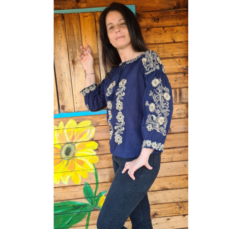 Ie damă Anastasia bleumarin