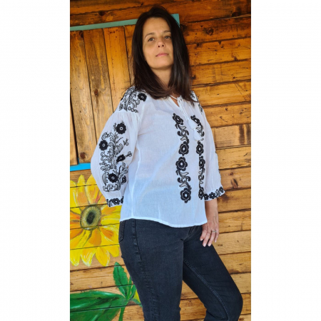 Ie damă Anastasia broderie neagra