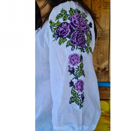 Ie damă Hristina broderie mov [2]
