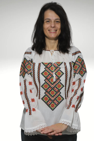 Ie damă Anania broderie verde [1]