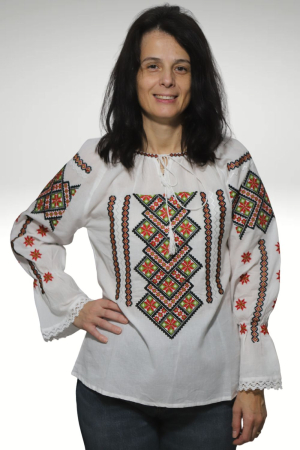 Ie damă Anania broderie verde [2]