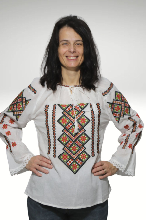 Dama - Ie damă Anania broderie verde