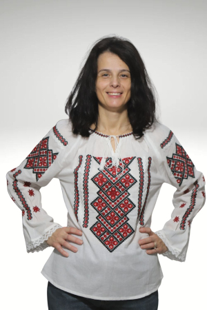 Ie damă Anania broderie rosie [1]