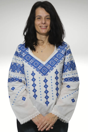 ie - Ie damă Antuzia broderia albastra