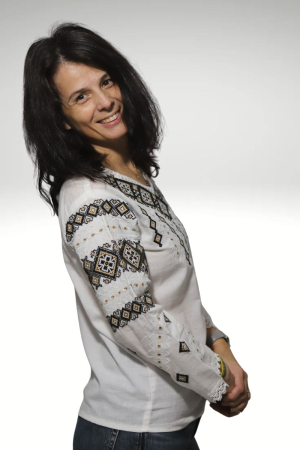 Ie damă Antuzia broderia bej [2]