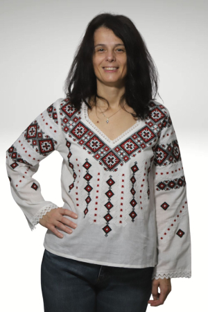 ie - Ie damă Antuzia broderia rosie