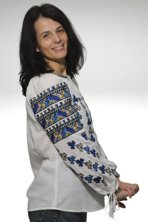 Ie damă Efremia broderie albastra [3]