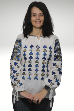 Ie damă Efremia broderie albastra [1]