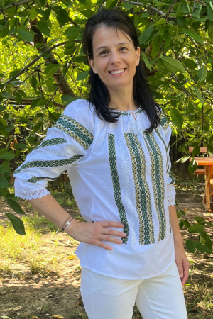 Ie damă Atanasia broderie verde [1]