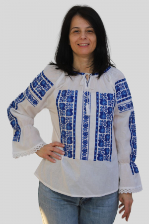 Ie damă Elsa broderie albastra [1]