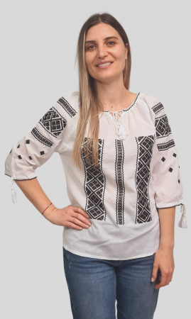 Dama - Ie damă Ozana broderie neagra