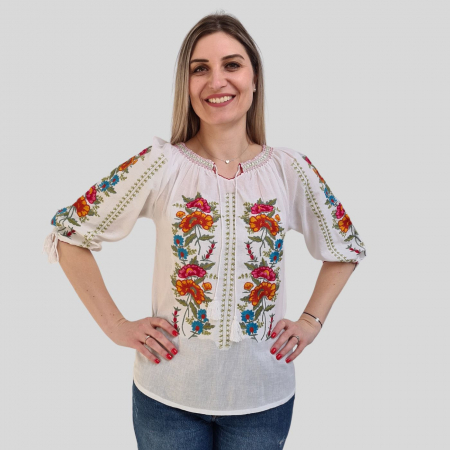 Ie damă Daria broderie multicoloră [1]