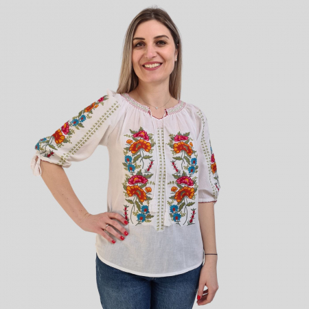 ie - Ie damă Daria broderie multicoloră