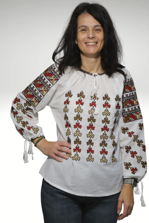 ie - Ie damă Efremia broderie maro