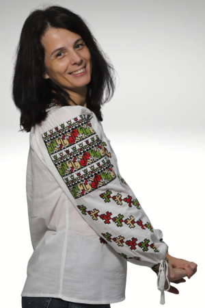 Ie damă Efremia broderie verde [3]