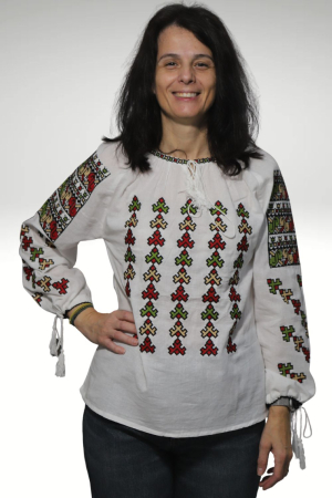 ie - Ie damă Efremia broderie verde