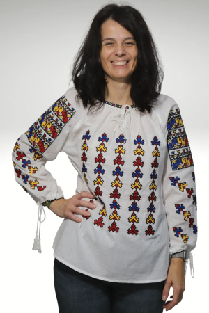 Ie damă Efremia broderie tricolor [2]