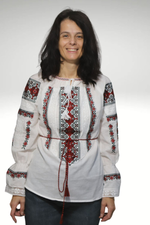 Ie damă Elefteria broderie rosie [2]