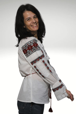 Ie damă Elefteria broderie rosie [3]