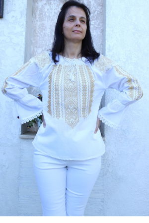 Ie damă Aurelia broderie aurie maneca linga [2]