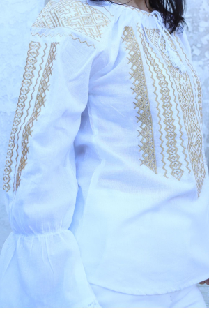 Ie damă Aurelia broderie aurie maneca linga [3]
