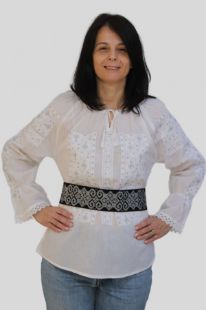 Ie damă Elsa broderie argintiu [3]