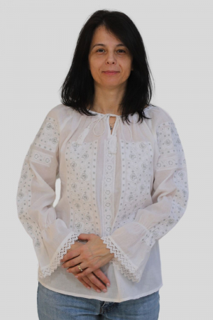 Ie damă Elsa broderie argintiu [1]
