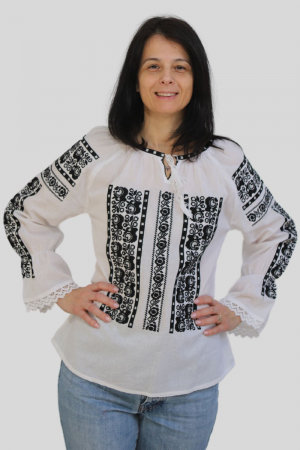 Dama - Ie damă Elsa broderie neagra