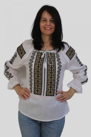 Dama - Ie damă Monalisa broderie neagra