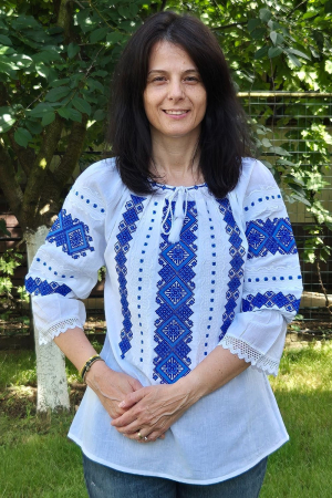 Ie damă Miki broderie albastra [2]
