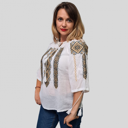 Ie damă Iolanda broderie bej [1]