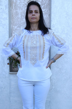 ie - Ie damă Aurelia broderie aurie